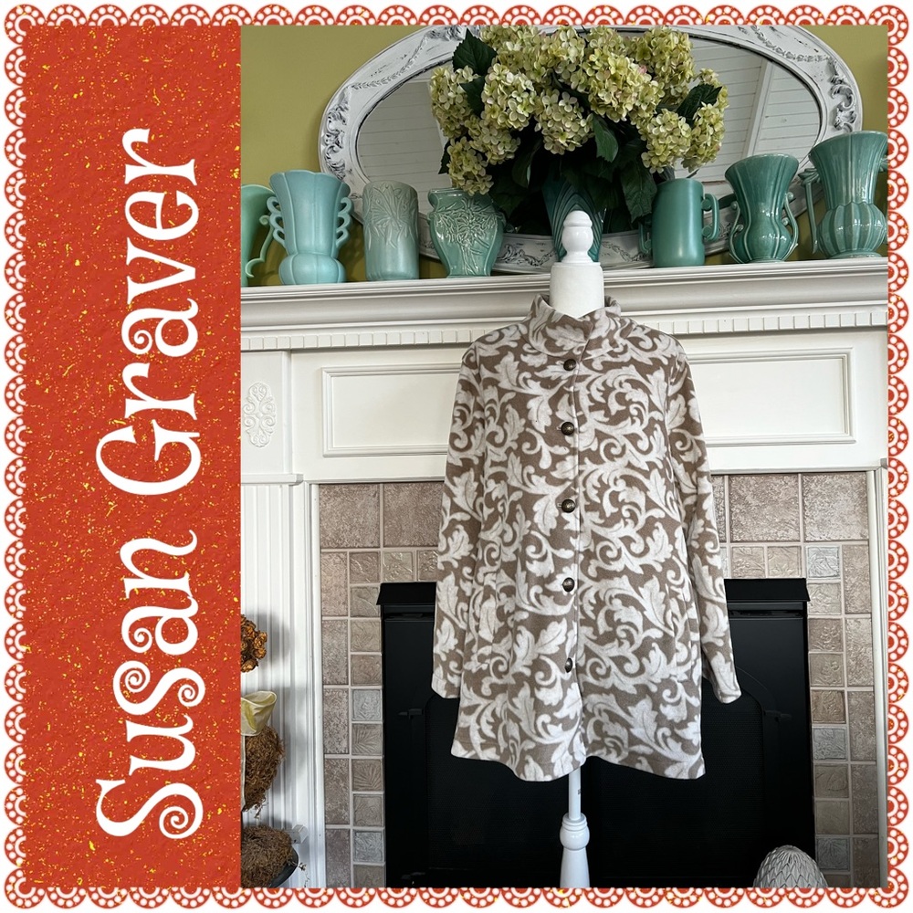 Susan Graver plush jacket, XL